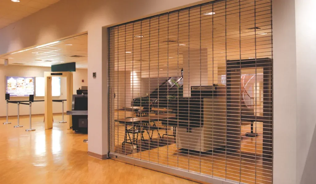 Clopay rolling security grille for storefronts and openings